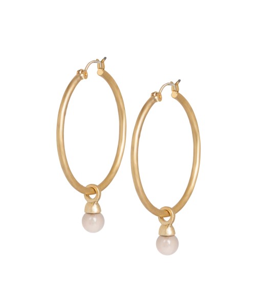 Essentials Be a Star Earrings Rose Quartz matt gold - 3.5 CM